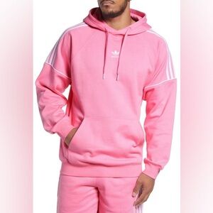 Men's Adidas Throwback Classic Pink Hoodie - NWT - Size Large!